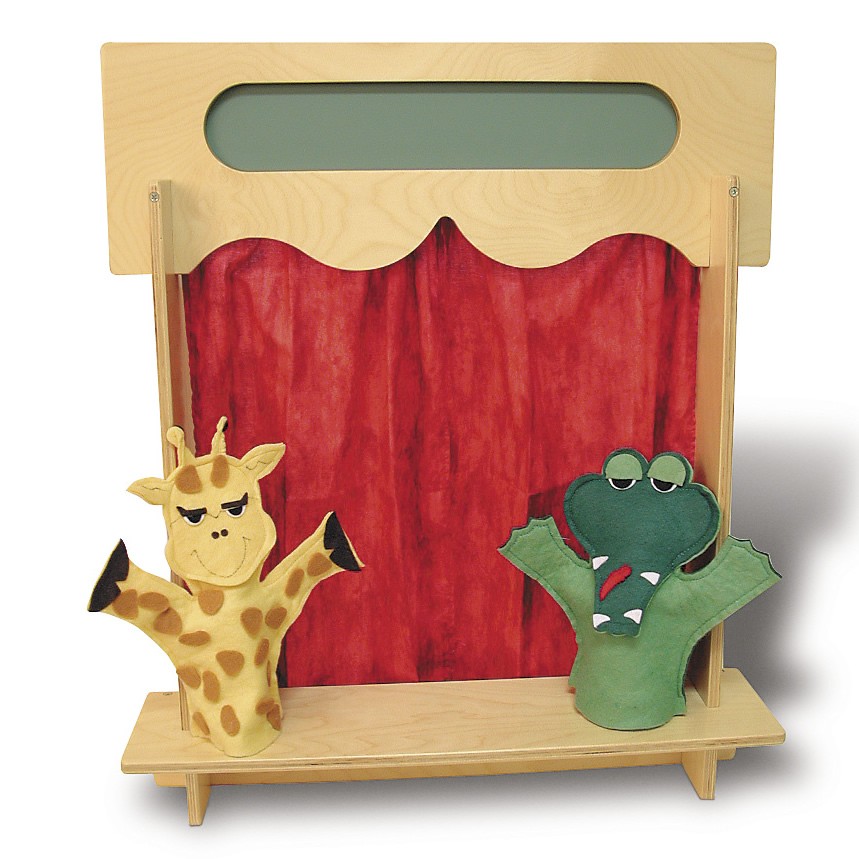 ArtSkills 3' Table Top Light Up Puppet Show Theater for Kids